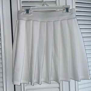 white skirt